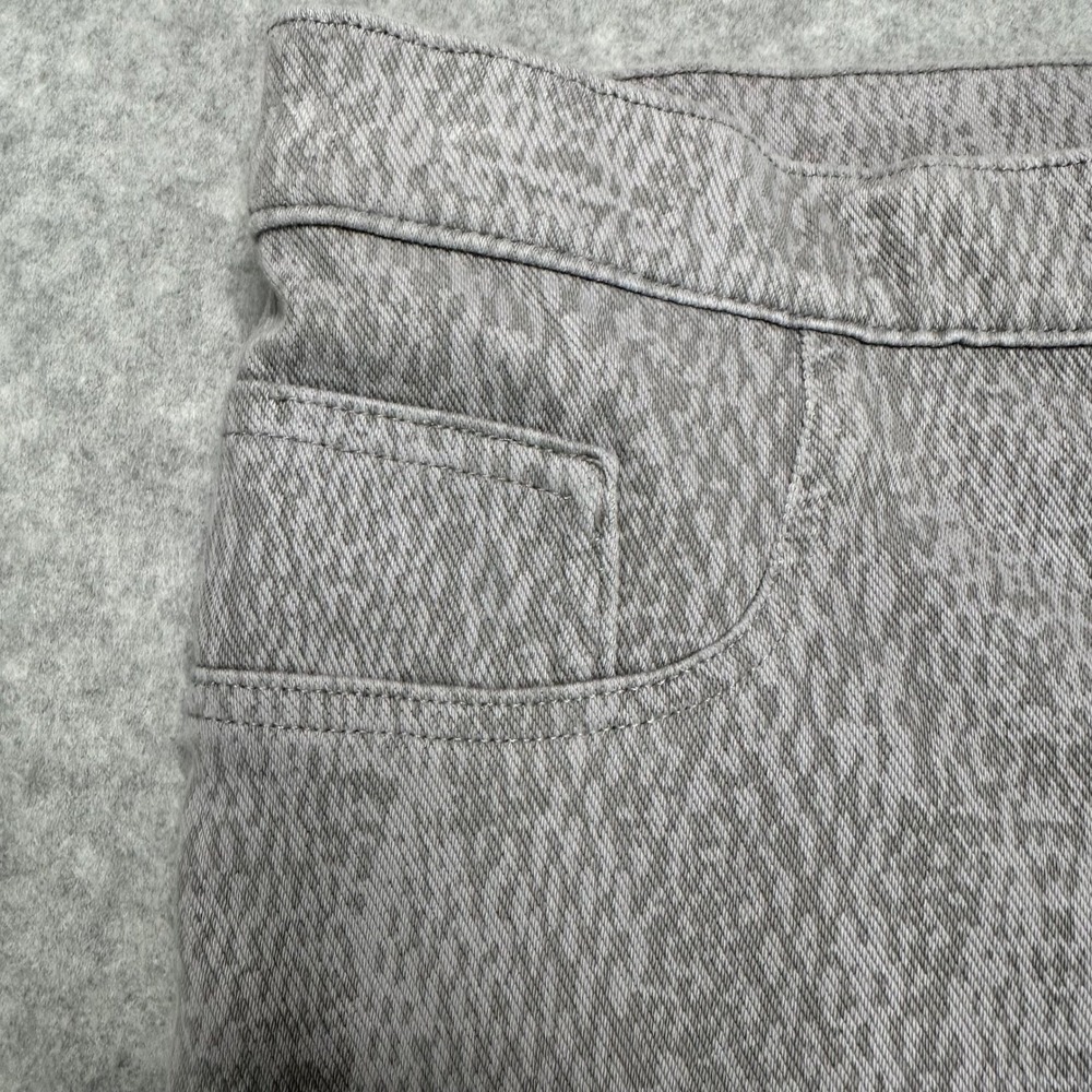 Spanx Ankle Jean-Ish Leggings Gray Python Snakesk… - image 2